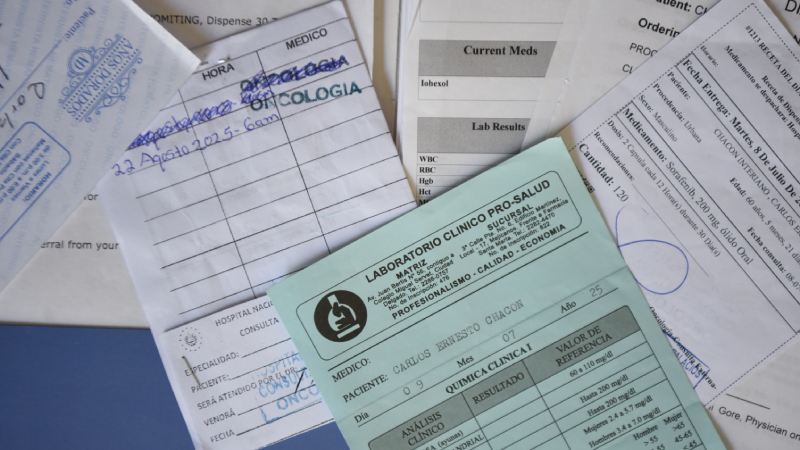 Carlos Ernesto Chacón, pacientes oncológico