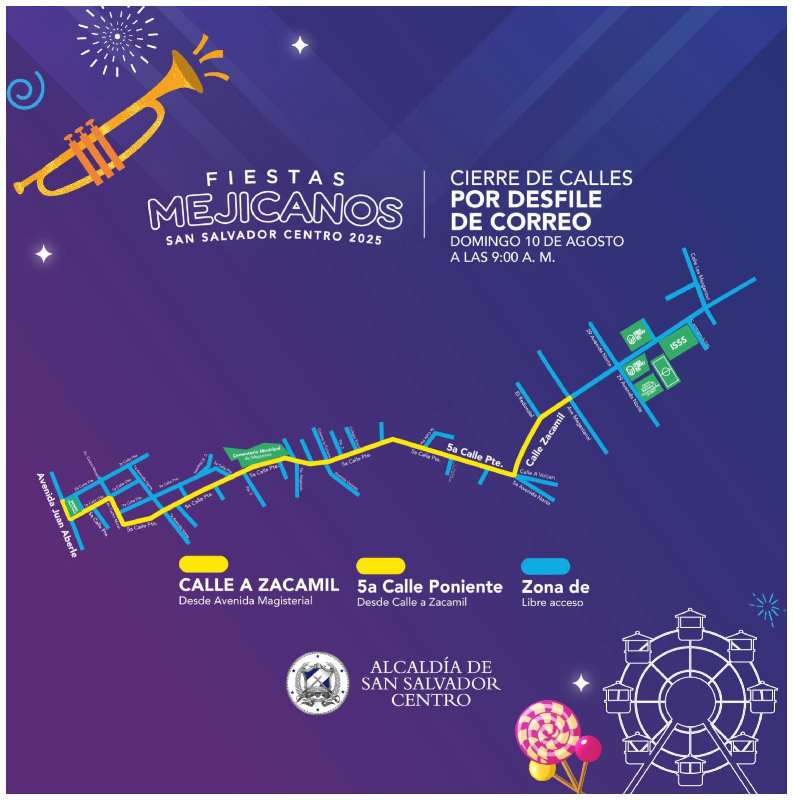 Desfile correo- Mejicanos