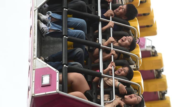 EDC- Campo de la Feria- Fiestas- Ruedas- Familia- Diversión- Lluvia