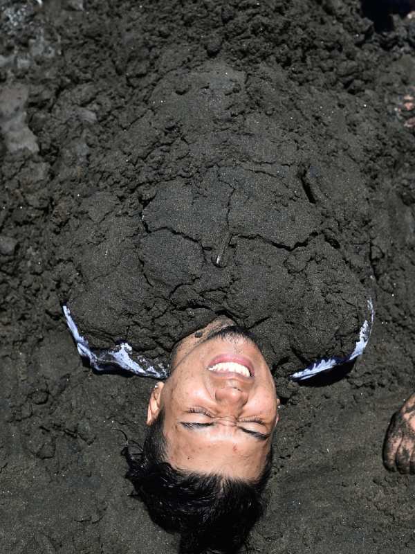 Turismo en la playa El Majahual en el final de las vacaciones Agostinas 2025