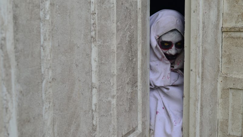 Imágenes de Terror Cifco desarrollado en Fenadesal del 1 al 6 de agosto de 2025. Personajes de miedo, terror