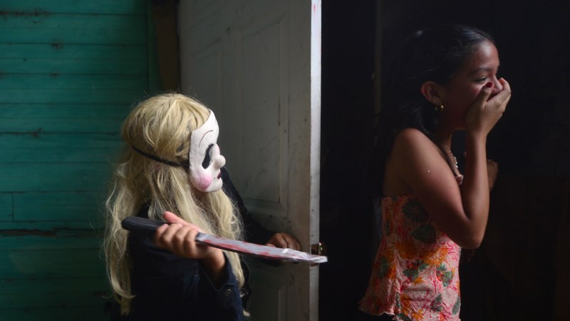 Imágenes de Terror Cifco desarrollado en Fenadesal del 1 al 6 de agosto de 2025. Personajes de miedo, terror