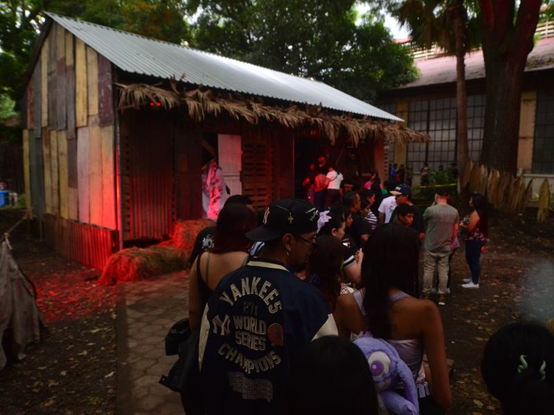 Imágenes de Terror Cifco desarrollado en Fenadesal del 1 al 6 de agosto de 2025. Personajes de miedo, terror