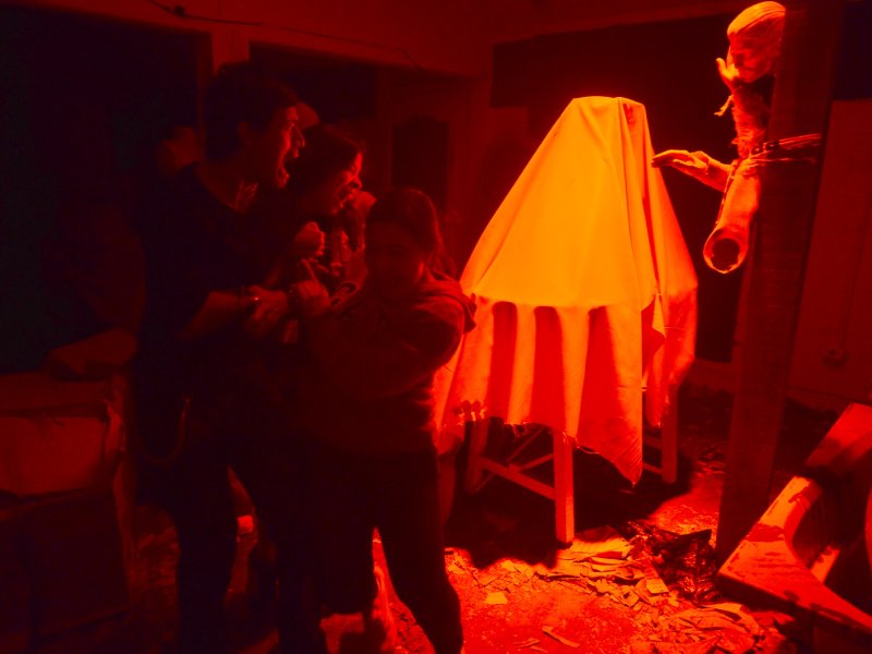 Imágenes de Terror Cifco desarrollado en Fenadesal del 1 al 6 de agosto de 2025. Personajes de miedo, terror