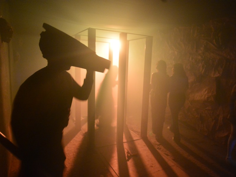 Imágenes de Terror Cifco desarrollado en Fenadesal del 1 al 6 de agosto de 2025. Personajes de miedo, terror