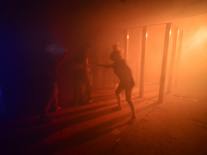 Imágenes de Terror Cifco desarrollado en Fenadesal del 1 al 6 de agosto de 2025. Personajes de miedo, terror