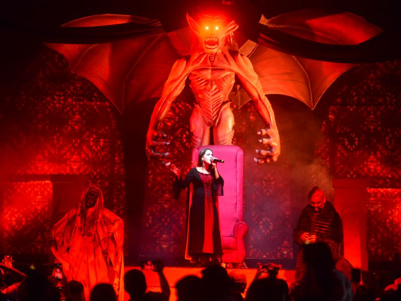 Imágenes de Terror Cifco desarrollado en Fenadesal del 1 al 6 de agosto de 2025. Personajes de miedo, terror