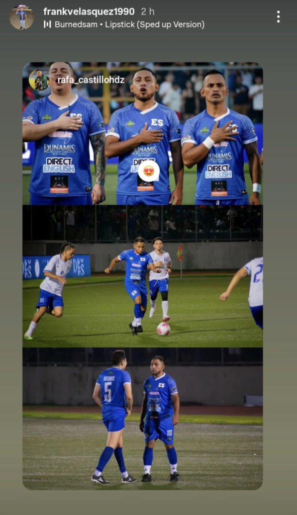 Frank Velasquez partido influencers ESA Honduras