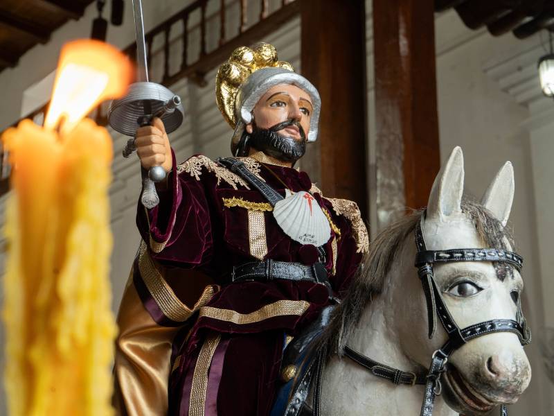 Imagen de Santiago Apóstol de la parroquia de Chalchuapa que lleva su nombre