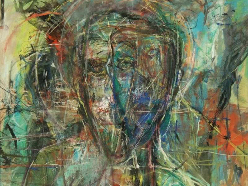 Cristo pintado por Rosa Mena Valenzuela