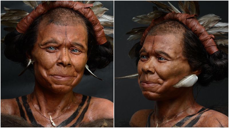 Los neerlandeses Alfons y Adrie Kennis lograron devolver a la vida a Mos’anne. En el sitio web de los gemelos se encuentran las imágenes de la mujer prehistórica.