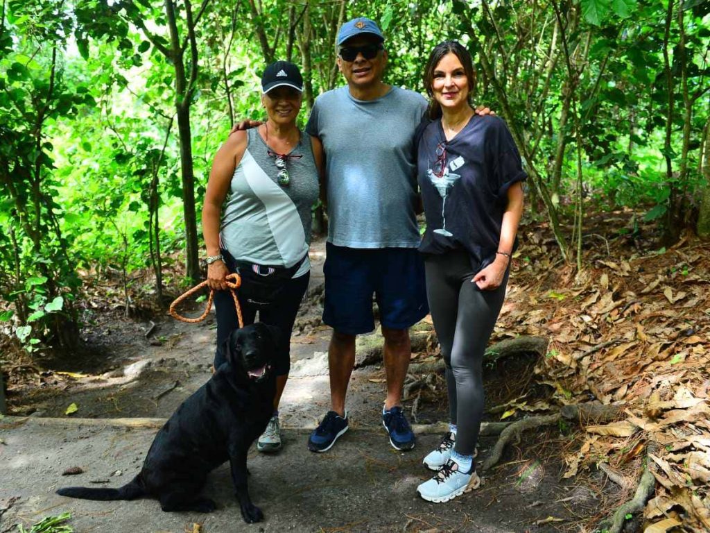 Visitantes en el ecoparque El Espino