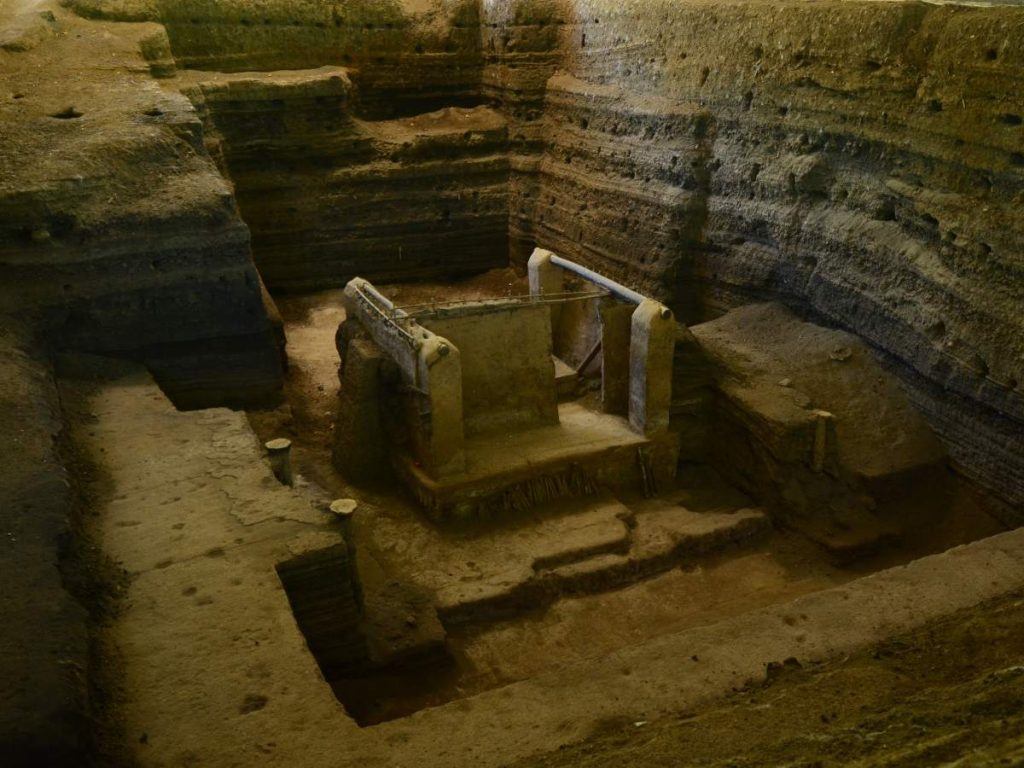 estructuras preservadas en el sitio arqueológico Joya de Ceren