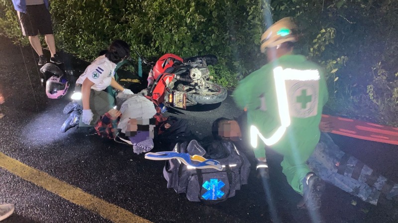 Los lesionados fueron atendidos por Cruz Verde Salvadoreña. Foto: Cortesía