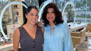 Camila Rodríguez, conocida como Cara, y Olga Miranda