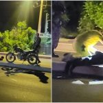 Persecución policial dejó dos motociclistas lesionados en Zacatecoluca