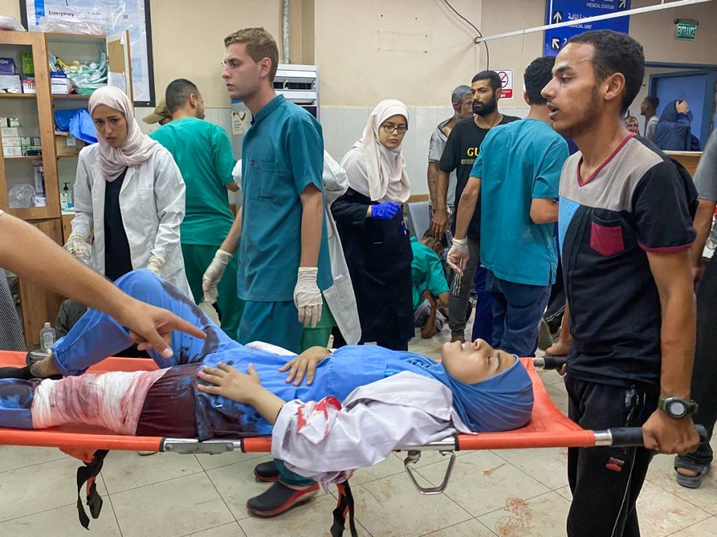 Ataque de Israel a hospital de Gaza.