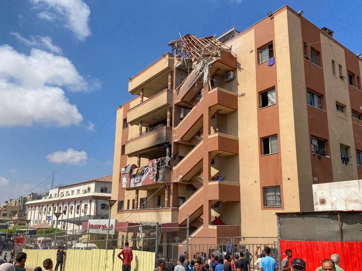 Ataque a hospital en Gaza.