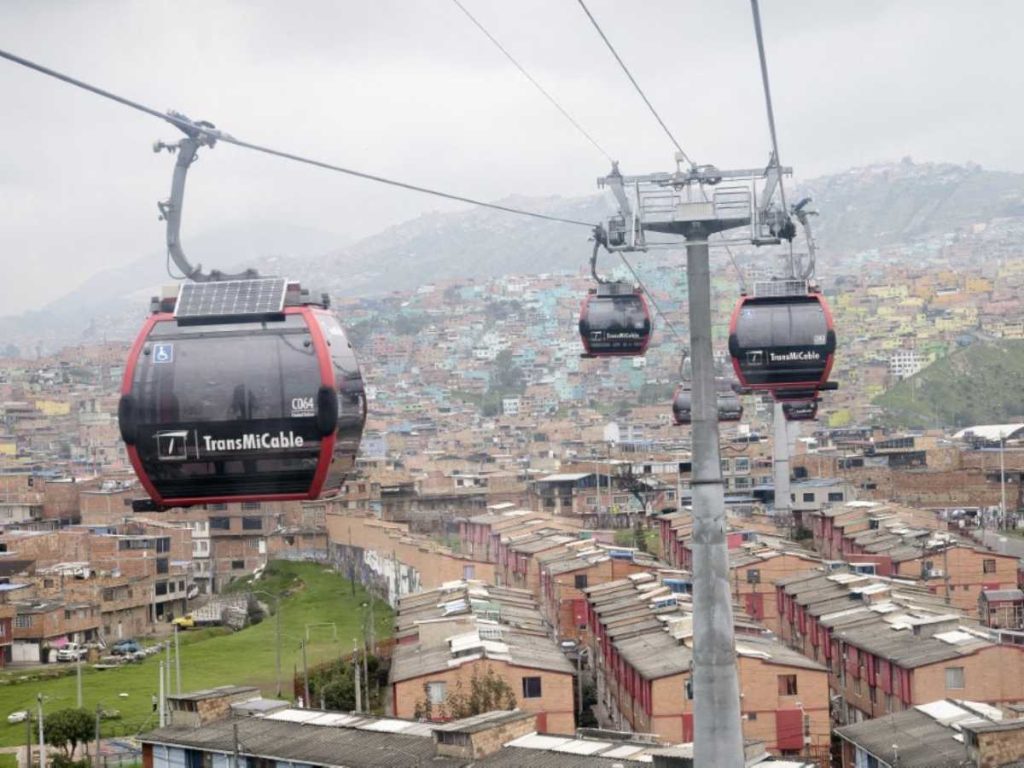 metrocable en Bogota, Colombia