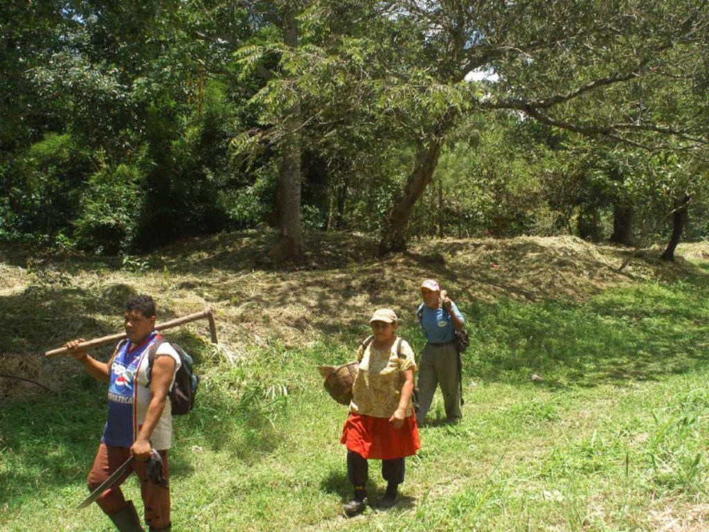 Colonos de la finca El Espino