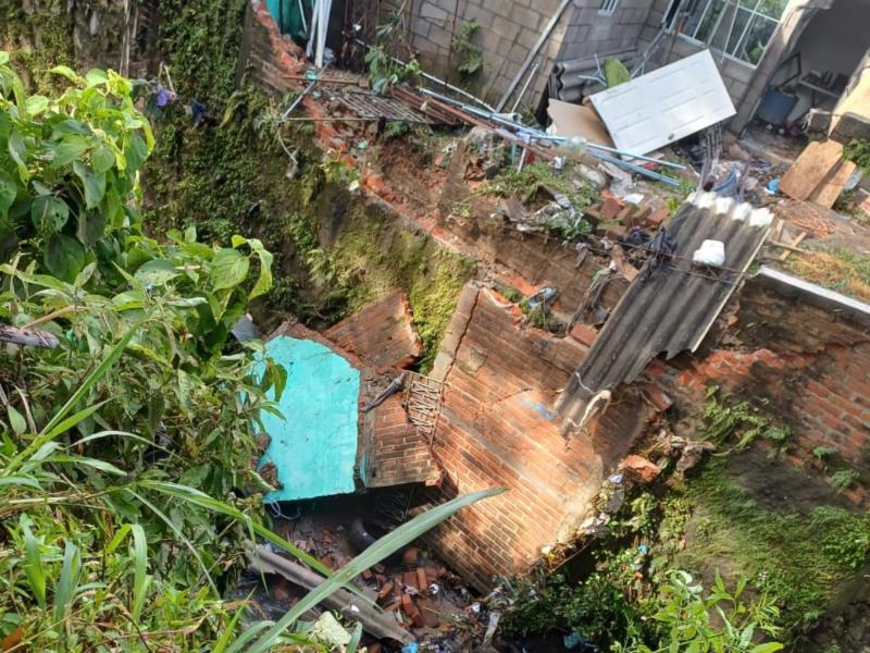Daños por lluvias en mejicanos