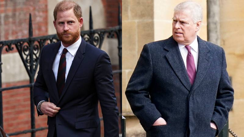 Príncipe Harry y su tío, el príncipe Andrés