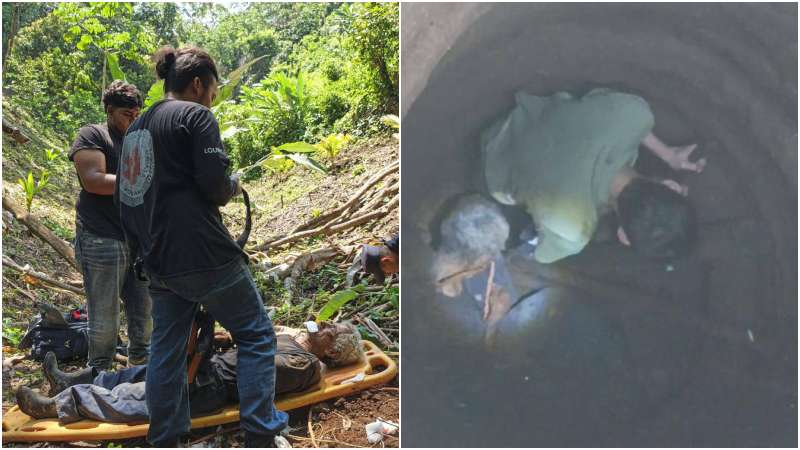 El adulto mayor resultó múltiples golpes. Foto / Cuerpo de Reacción Inmediata 