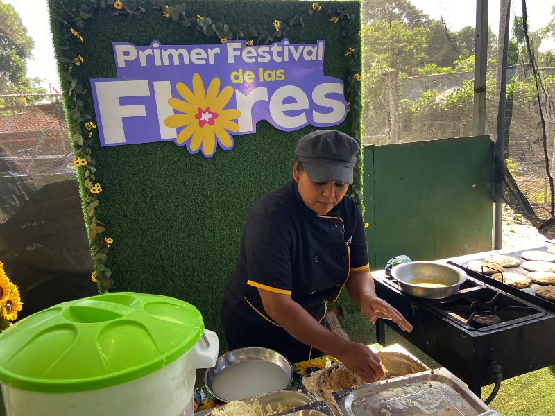 Pupusas a base de semillas de girasol.