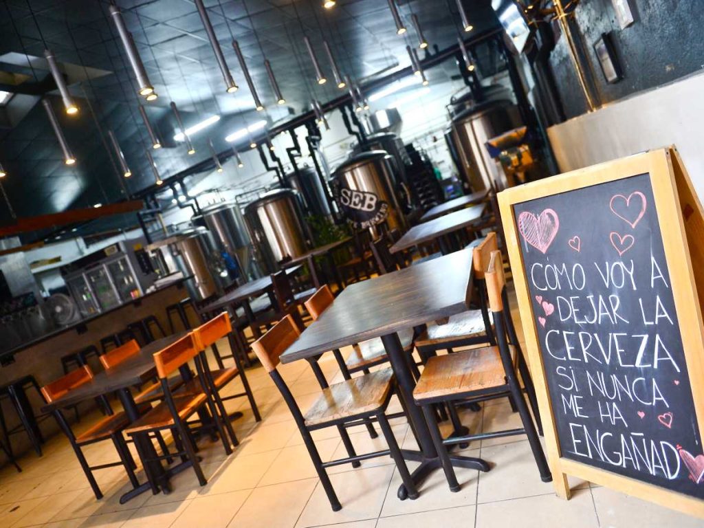Cerveza artesanal SEB Brewing Co restaurante