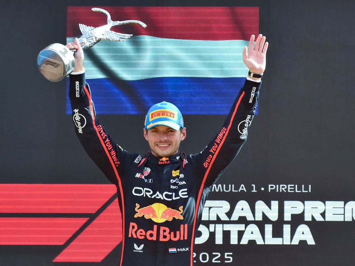 Max Verstappen de Red Bull ganó en el GP de Monza. Foto / AFP