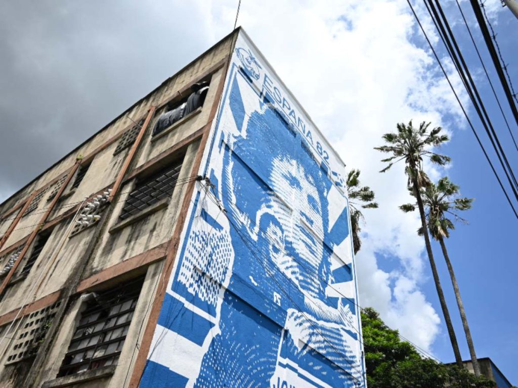 Jaime "Chelona" Rodríguez mural en el Barrio Lourdes de San Salvador Centro. Foto / elsalvador.com