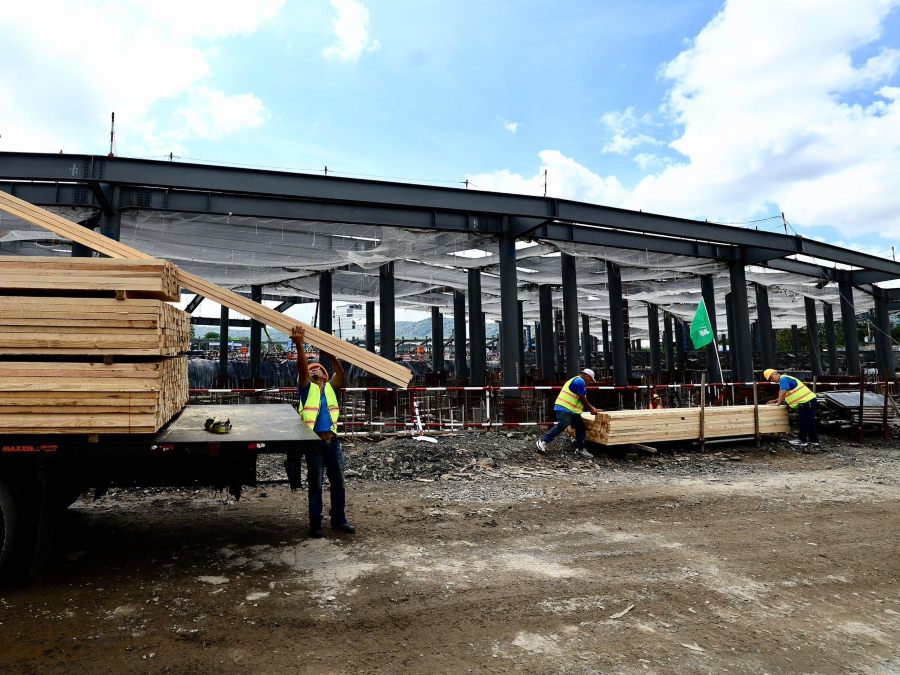 Así avanza el nuevo Estadio Nacional de El Salvador, donado por la República Popular China. Foto / X Yamil Bukele