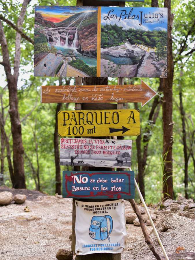 Cascadas en Arambala, Morazan
