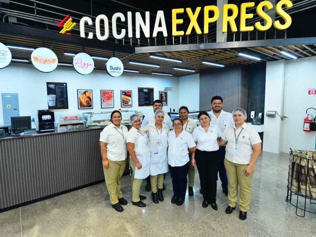 El área de Cocina Express se ha diseñado para disfrutar y compartir.