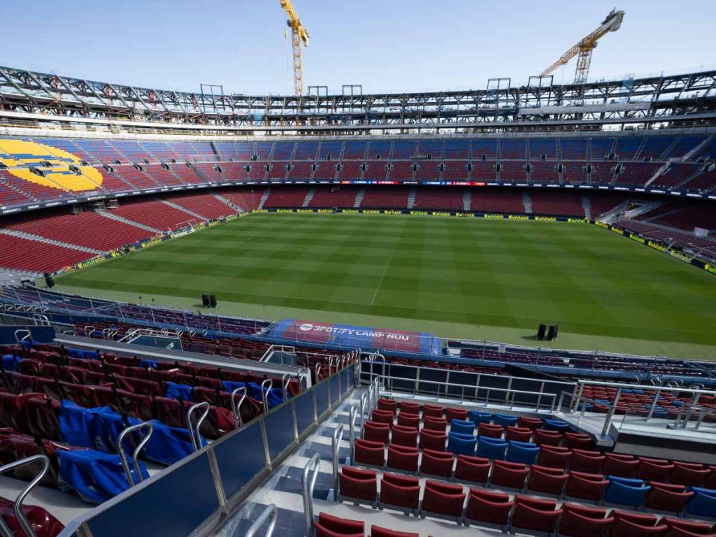 Una imagen tomada el 23 de septiembre de 2025 muestra el recién renovado Estadio Camp Nou del FC Barcelona.