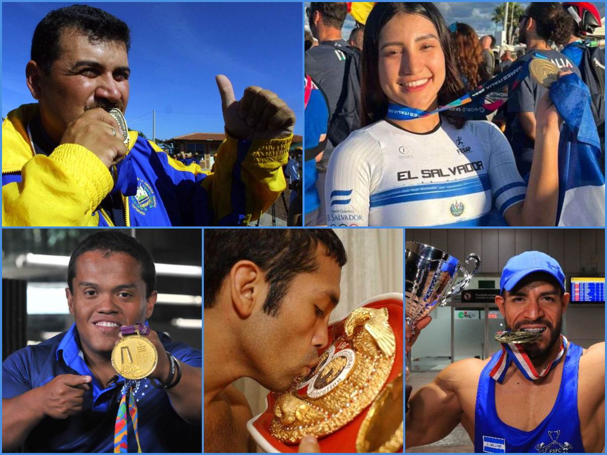 Jorge Jiménez, Ivonne Nóchez, Herbert Aceituno, Carlos "El Famoso" Hernández y Yuri Rodríguez. Foto / elsalvador.com