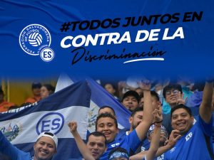 La Federación Salvadoreña de Fútbol anuncian que se unen a la campaña de la FIFA en contra del racismo. Foto: cortesía FESFUT.