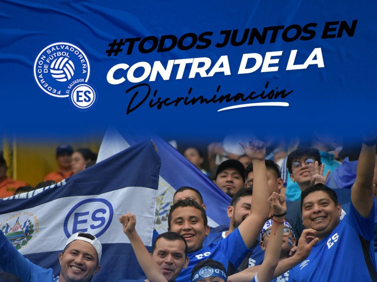 La Federación Salvadoreña de Fútbol anuncian que se unen a la campaña de la FIFA en contra del racismo. Foto: cortesía FESFUT.