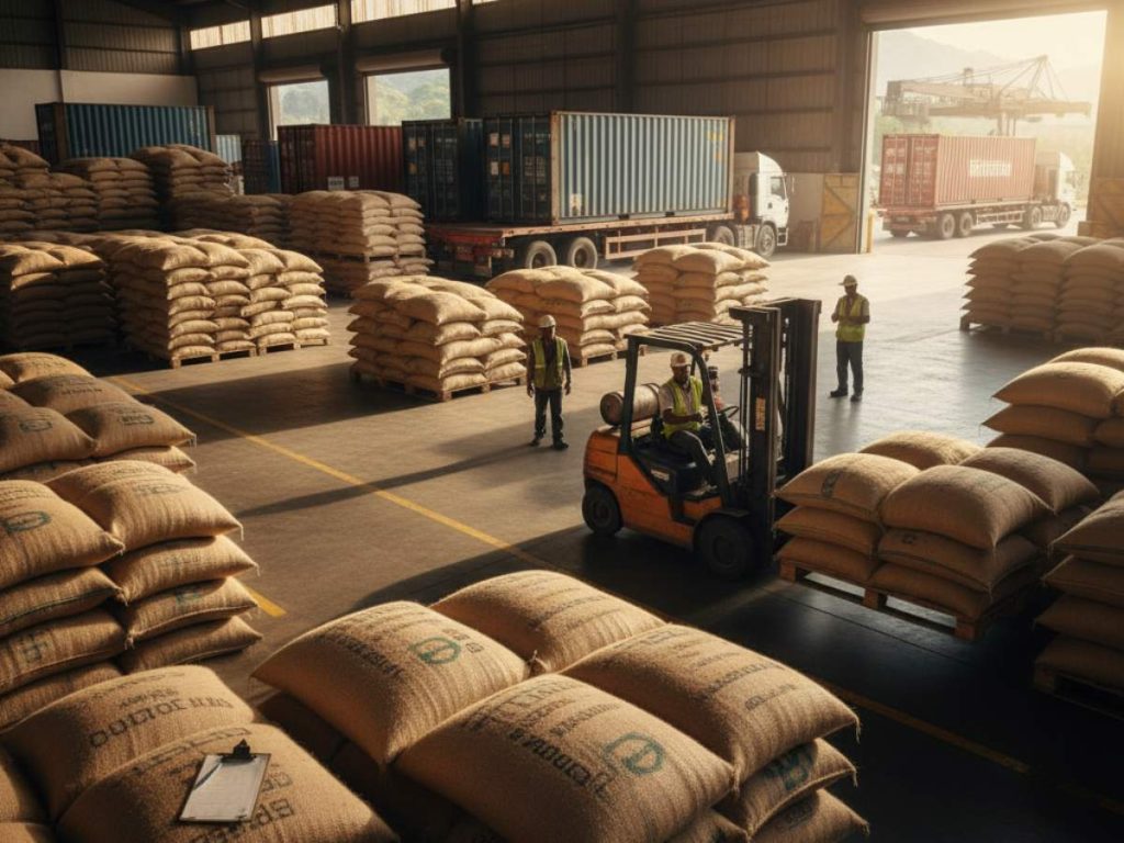 Contenedores en el Puerto de Acajutla listos para embarque, reflejando el crecimiento del dinamismo exportador de El Salvador en 2025.