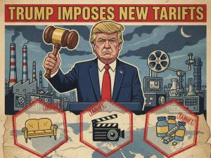 Trump anuncia la puesta de nuevos aranceles a muebles, cine y medicamentos
