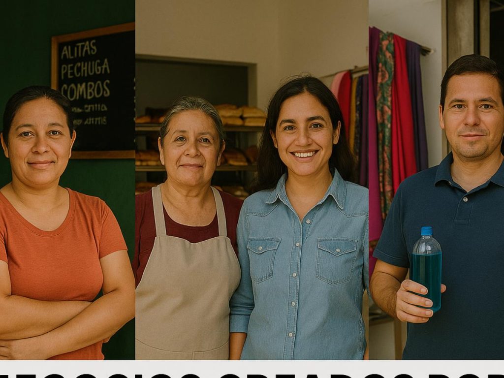 Emprendedores salvadoreños retornados muestran los negocios que han construido tras su regreso, desde panaderías y sastrerías hasta restaurantes y talleres.