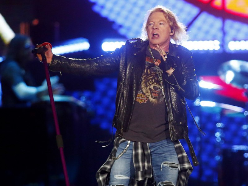 Axl Rose, voz líder de la banda de rock Guns N' Roses. / Foto Archivo
