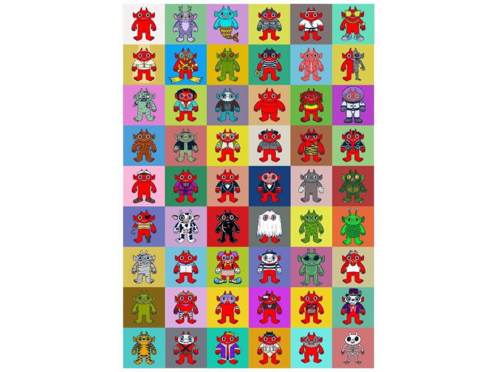 El diablito de Granadino no es malo, es libre: aparece chulón, pícaro y siempre observando lo que muchos no ven. Cortesía/ Gabriel Granadino