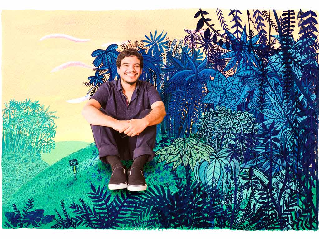 Gabriel Granadino, artista salvadoreño. Composición/ elsalvador.com