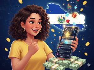 Durante las transmisiones en vivo, los creadores en El Salvador pueden recibir regalos virtuales que se traducen en ingresos reales.