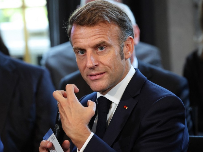 Emmanuel Macron, presidente de Francia, en Nueva York. / AFP