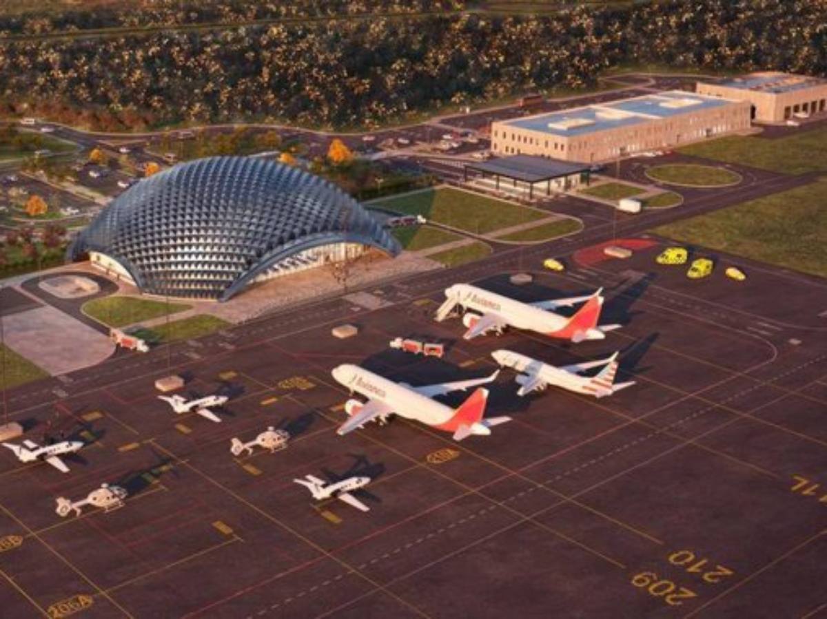 Imagen de referencia del diseño proyectado del Aeropuerto del Pacífico. /Cortesía de CEPA