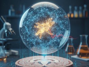 Modelo tridimensional del cerebro usado en el estudio para visualizar el aumento de TSPO, proteína vinculada al desarrollo temprano del Alzheimer.