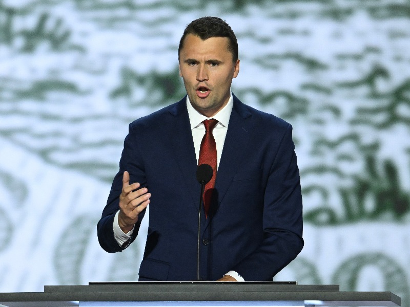 Charlie Kirk recibió un disparo y falleció este miércoles durante un acto público. / AFP