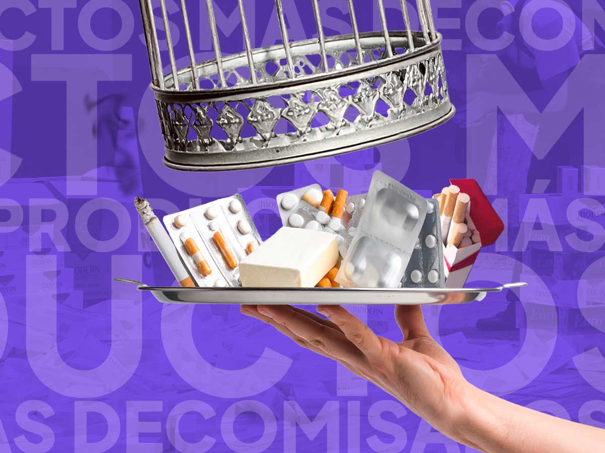 Cigarrillos, medicinas y lácteos lideran decomisos en aduanas.